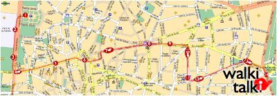 Madrid Walking Map